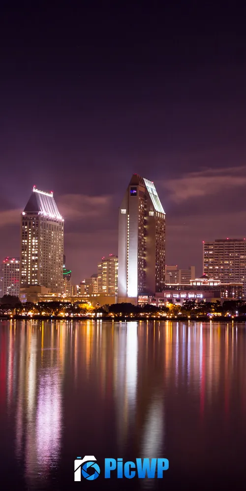 San Diego City Skyline 3K Mobile Wallpaper