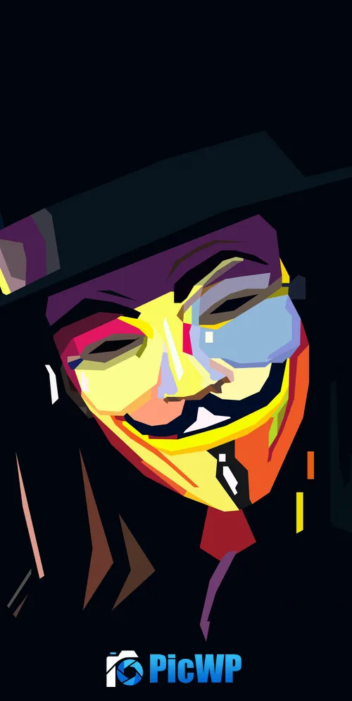 Anonymous Illustration 3K Mobile Wallpaper