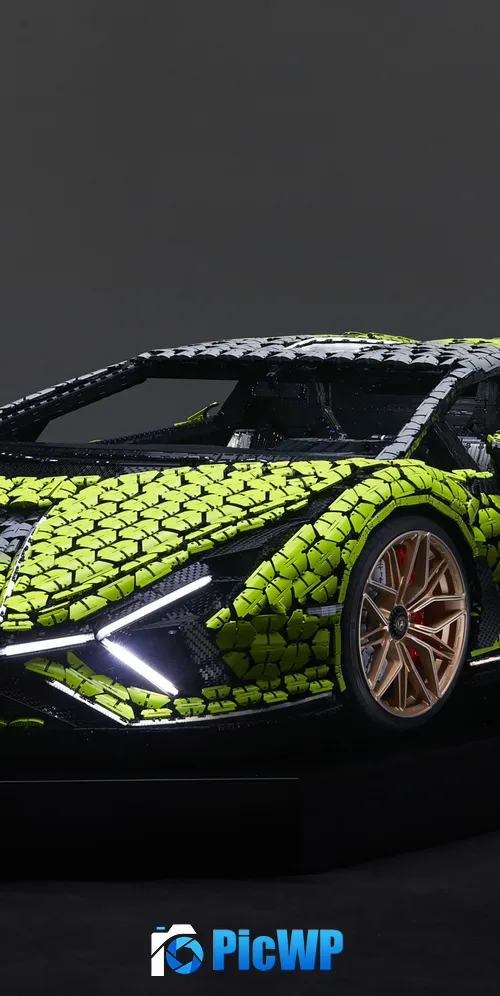Lamborghini Sián FKP 37 LEGO 3K Mobile Wallpaper