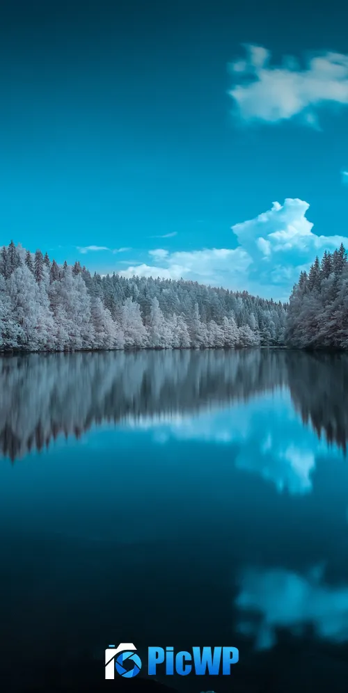 Forest Infrared vision 3K Mobile Wallpaper