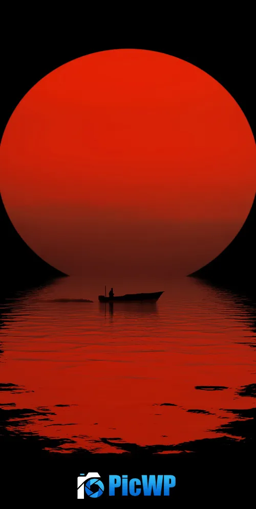 Sun Boat 3K Mobile Wallpaper