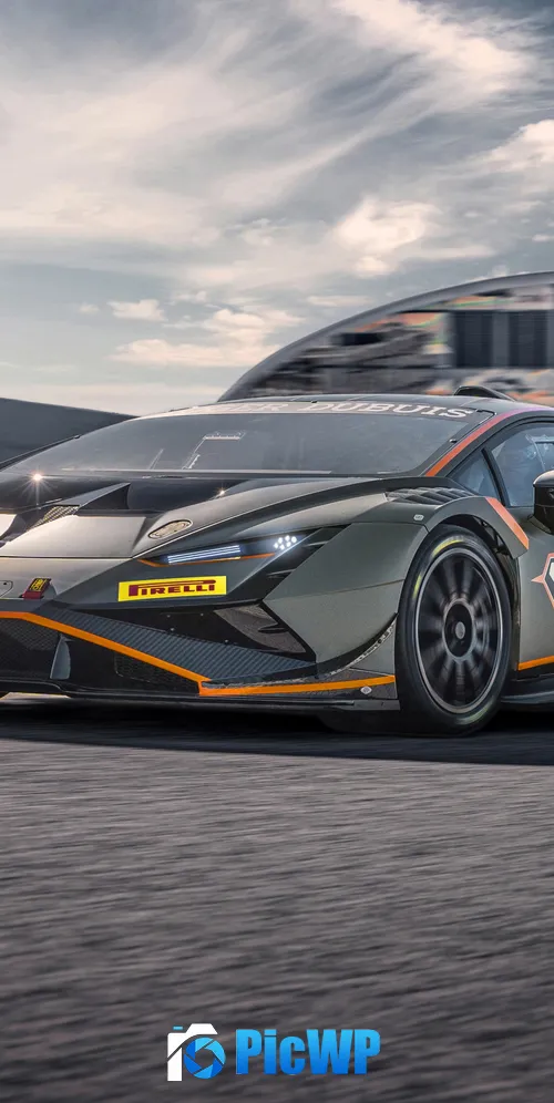 Lamborghini Huracán Super Trofeo EVO2 2022 3K Mobile Wallpaper