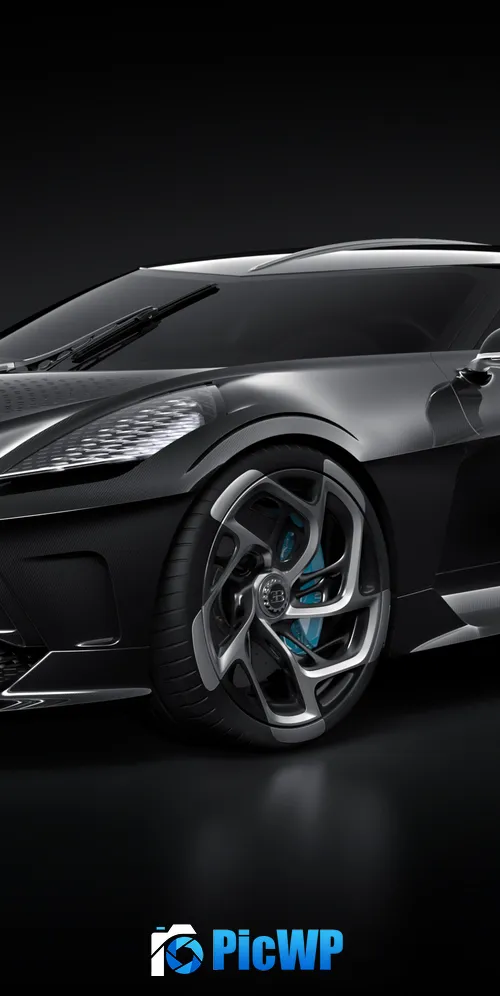 Bugatti La Voiture Noire 3K Mobile Wallpaper