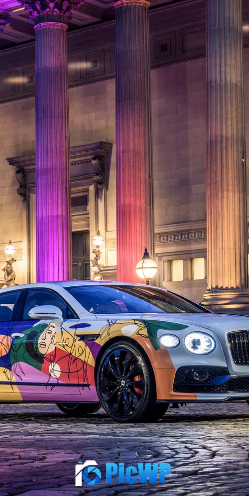 Bentley Flying Spur Unifying Spur Art Car 3K Mobile Wallpaper