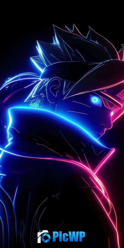 Boruto Neon art 3K Mobile Wallpaper