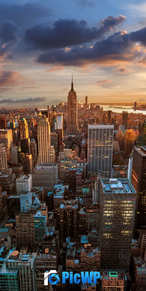 New York City Evening sky 3K Mobile Wallpaper
