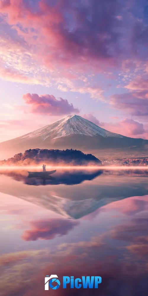 Mount Fuji Volcano 3K Mobile Wallpaper