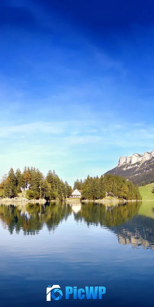 Seealpsee lake Alpstein 3K Mobile Wallpaper