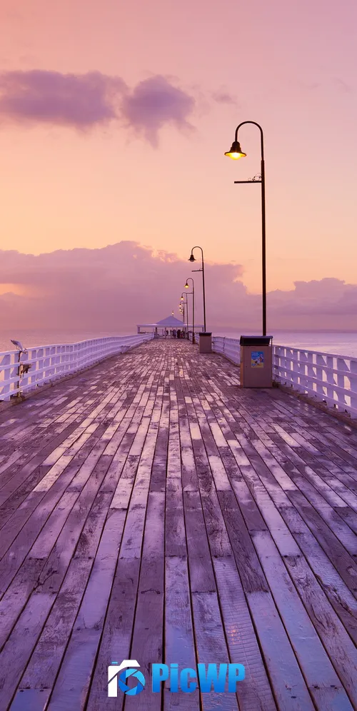 Shorncliffe Pier Australia 3K Mobile Wallpaper