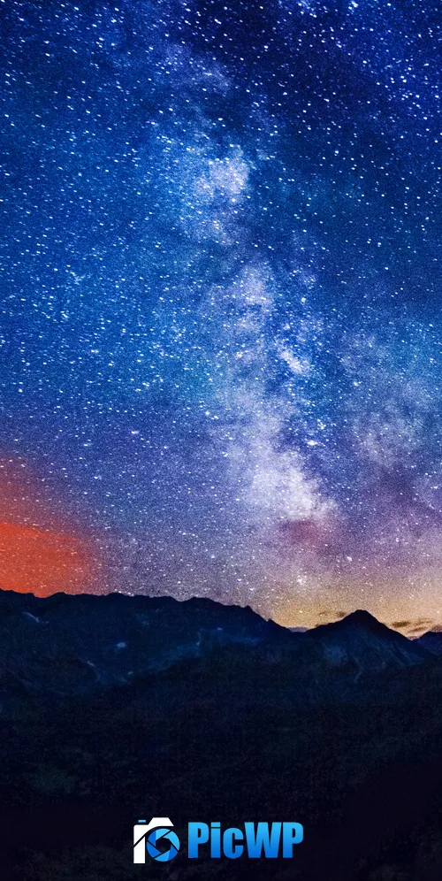 Milky Way Starry sky 3K Mobile Wallpaper