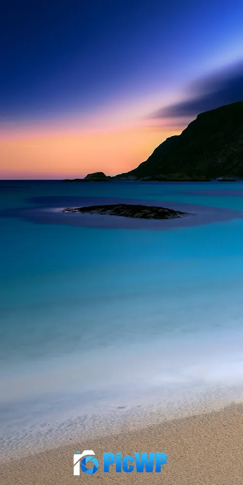 Grotlesanden Beach Sunset 3K Mobile Wallpaper