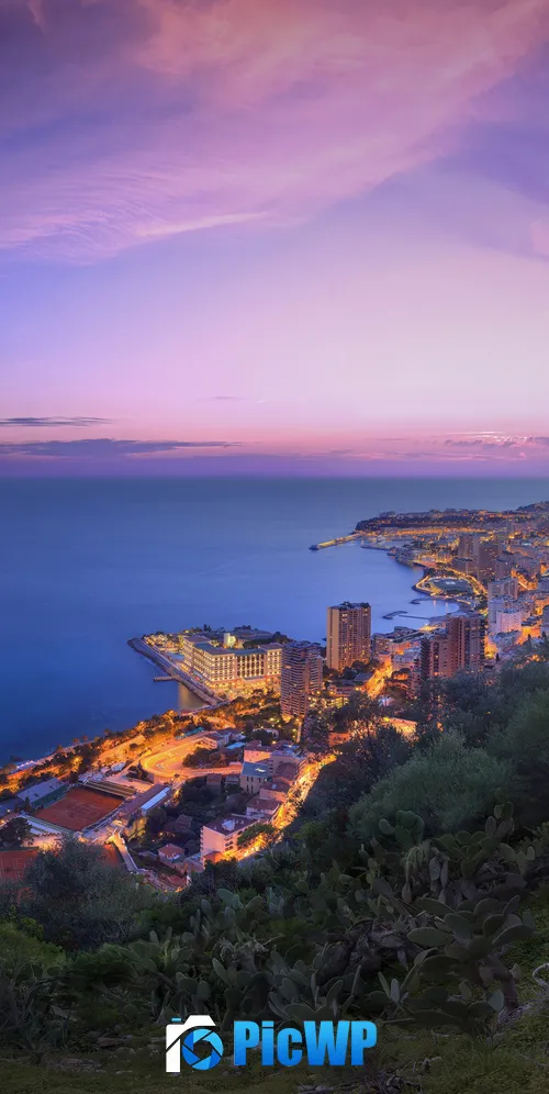 Monaco City Cityscape 3K Mobile Wallpaper