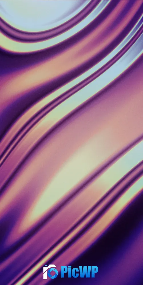 Purple Abstract Waves 3K Mobile Wallpaper