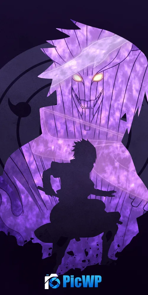 Sasuke Uchiha Susanoo mode 3K Mobile Wallpaper