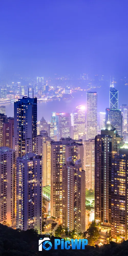 Victoria Peak Hong Kong City 3K Mobile Wallpaper