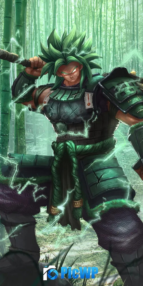 Broly Samurai 3K Mobile Wallpaper