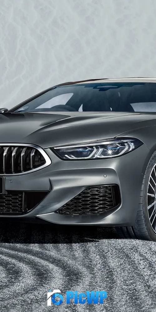 BMW 8 Series Gran Coupé Grey 3K Mobile Wallpaper