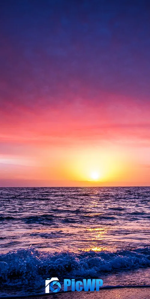Seascape Seashore 3K Mobile Wallpaper