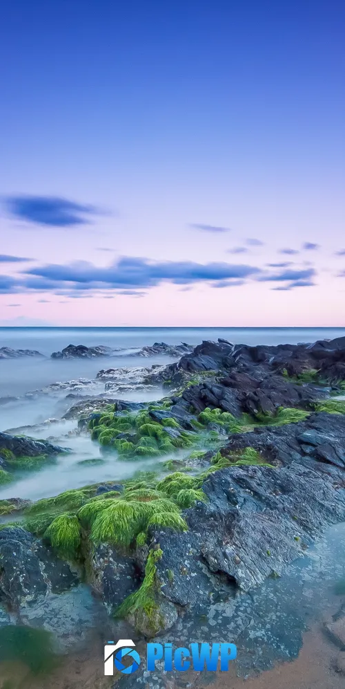 Rocky coast Beach 3K Mobile Wallpaper