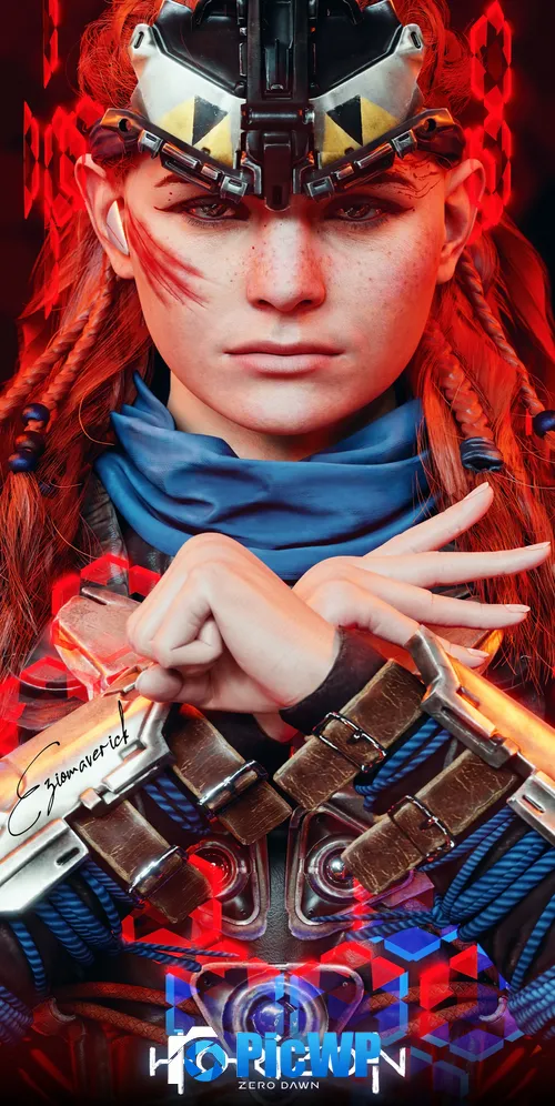 Aloy in Horizon Zero Dawn iPhone 3K Mobile Wallpaper