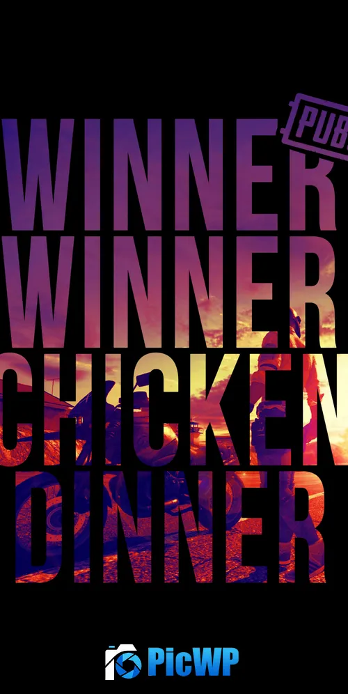 Winner Winner Chicken Dinner PUBG 3K Mobile Wallpaper