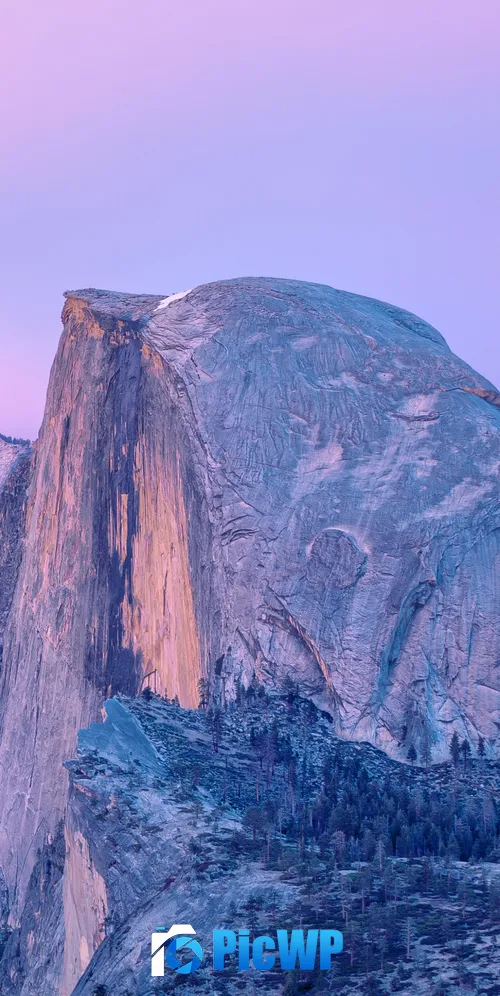 OS X Yosemite Half Dome 3K Mobile Wallpaper