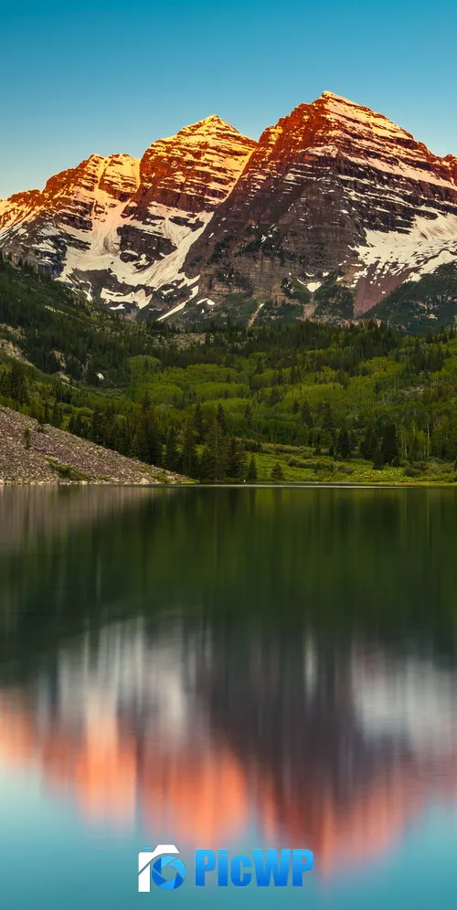 Maroon Bells Elk Mountains 3K Mobile Wallpaper