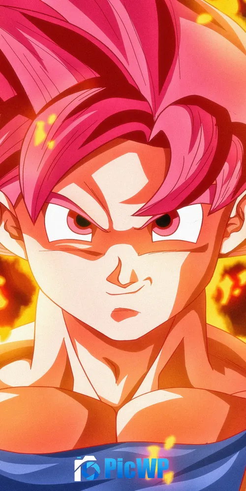 Super Saiyan God Goku 3K Mobile Wallpaper