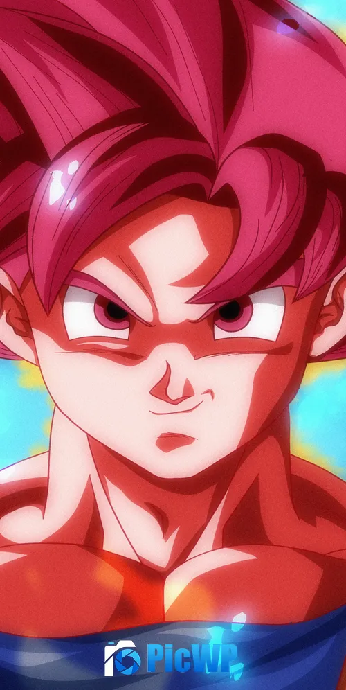 Goku Super Saiyan God 3K Mobile Wallpaper