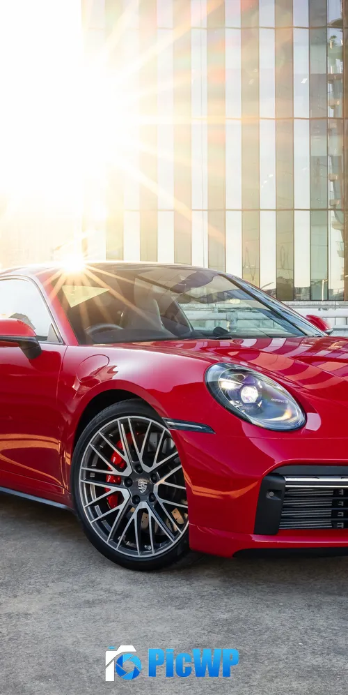 Porsche 911 Turbo Sports car 3K Mobile Wallpaper