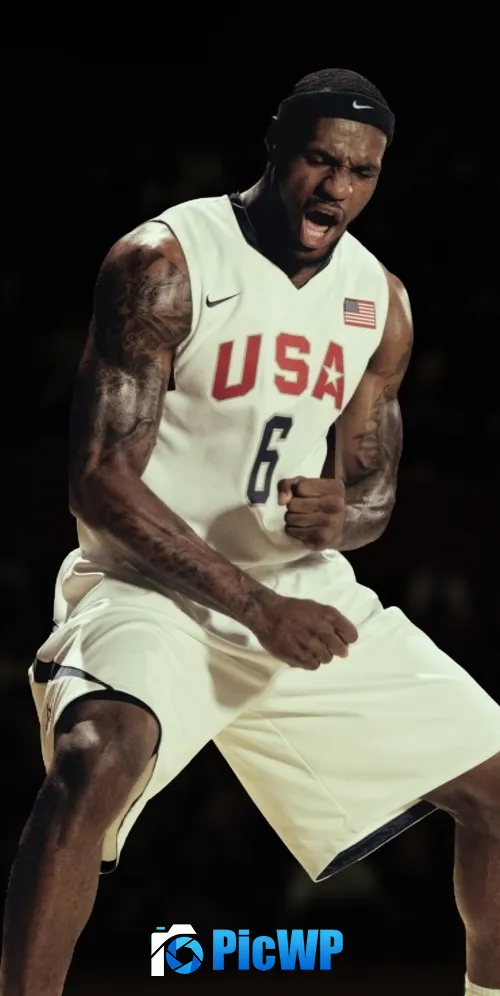 American basketball player LeBron James 3K Mobile Wallpaper