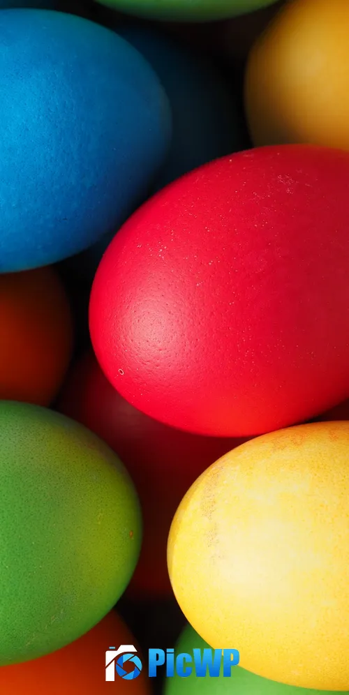 Easter eggs Colorful eggs 3K Mobile Wallpaper