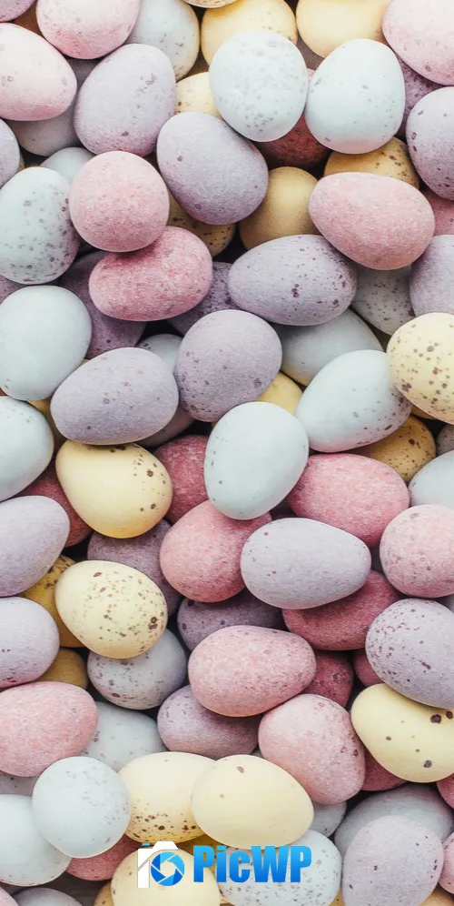 Easter eggs Colorful 3K Mobile Wallpaper