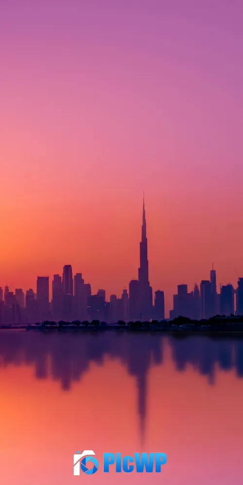 Dubai City Skyline 3K Mobile Wallpaper