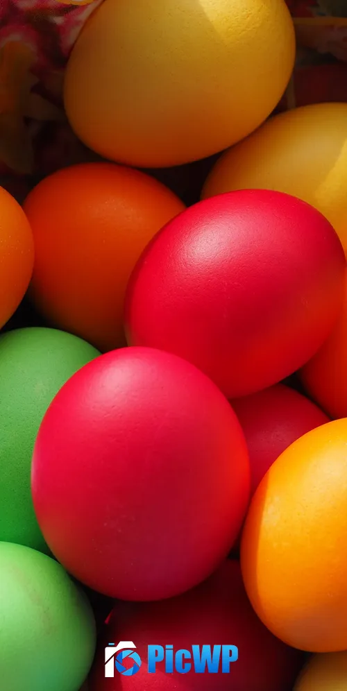 Easter eggs Happy Easter 3K Mobile Wallpaper