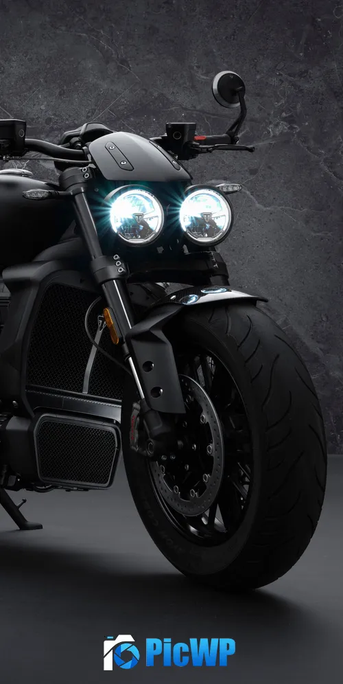 Triumph Rocket 3 R Black Edition 3K Mobile Wallpaper