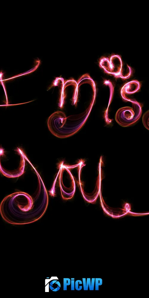 I Miss You AMOLED 3K Mobile Wallpaper
