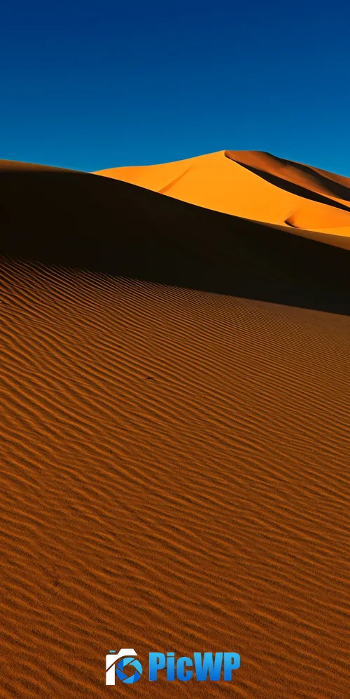Sahara Desert Sand Dunes 3K Mobile Wallpaper