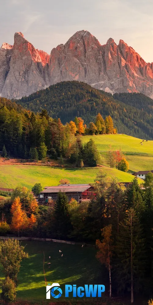 Valley of Funes Italy 3K Mobile Wallpaper