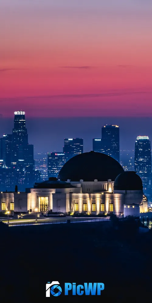 Griffith Observatory Los Angeles 3K Mobile Wallpaper