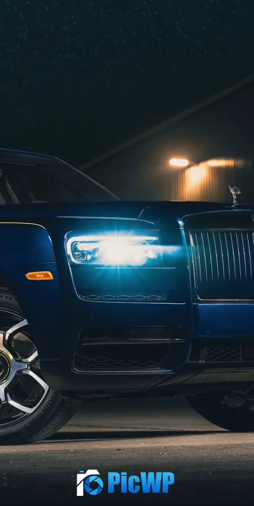 Rolls-Royce Cullinan Black Badge Night 3K Mobile Wallpaper