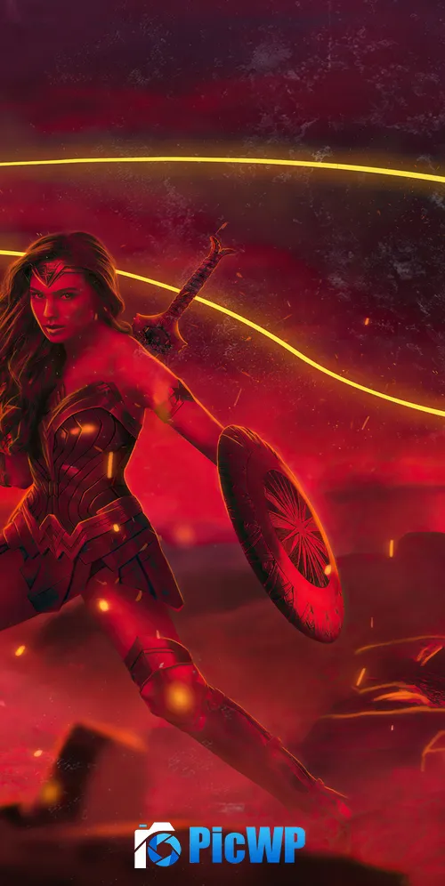 Wonder Woman Zack Snyder's Justice League 3K Mobile Wallpaper