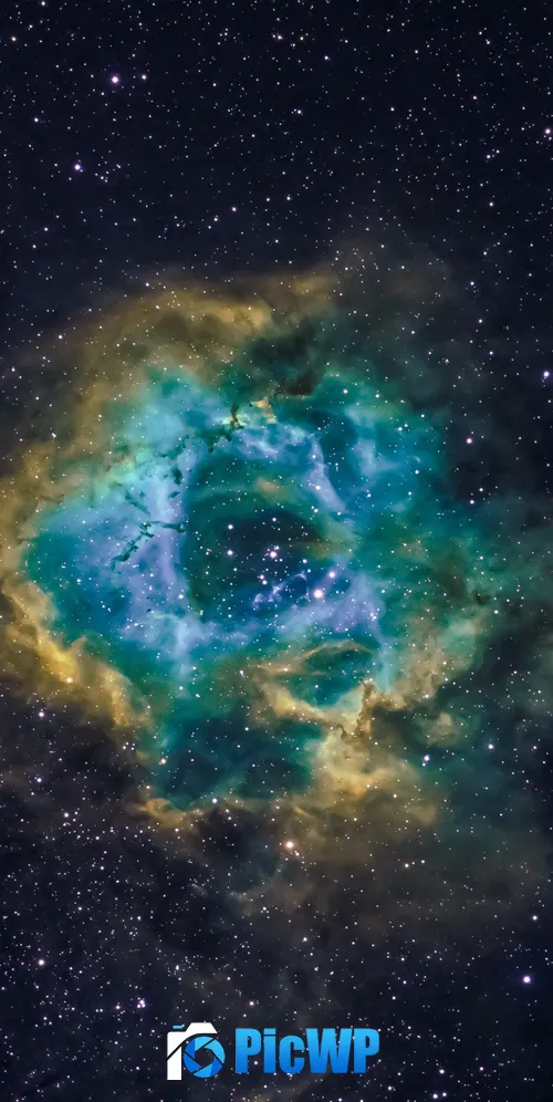 Rosette Nebula Astronomy 3K Mobile Wallpaper