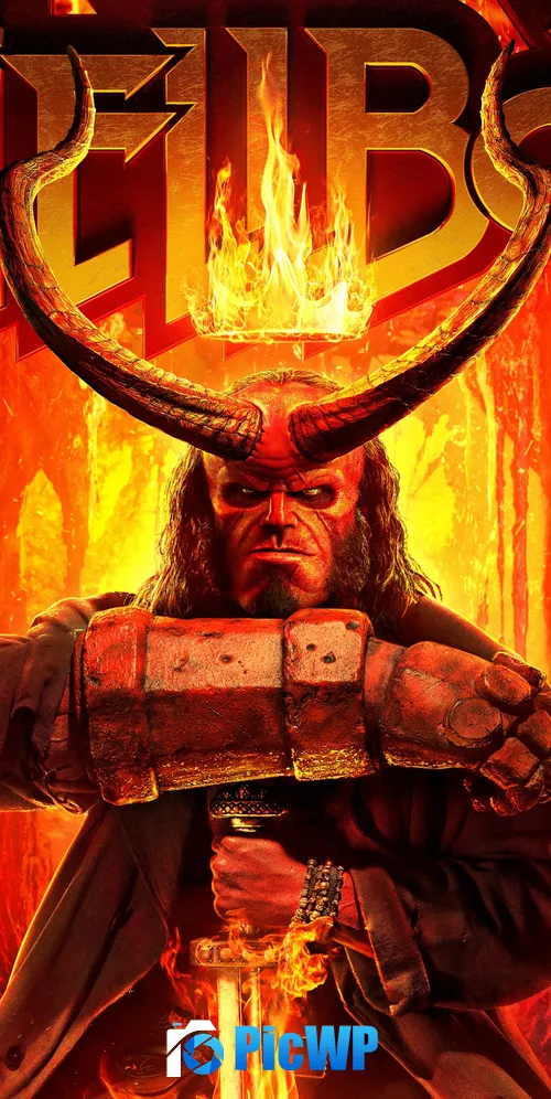 Hellboy Superhero 3K Mobile Wallpaper