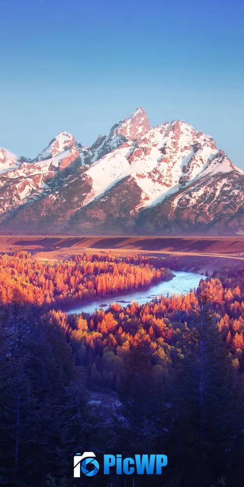 Grand Teton National Park Snake River 3K Mobile Wallpaper