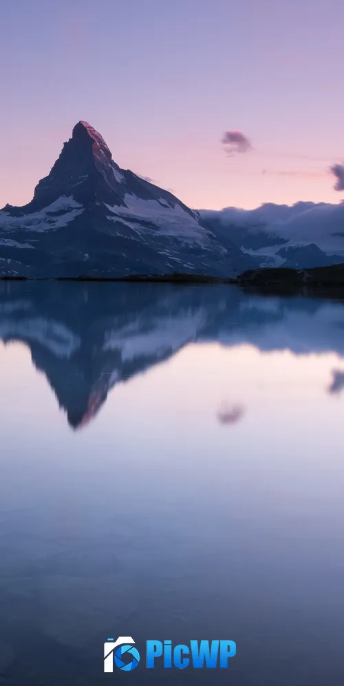 Matterhorn Stellisee 3K Mobile Wallpaper