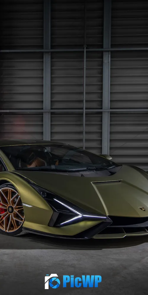 Lamborghini Sián FKP 37 Futuristic 3K Mobile Wallpaper