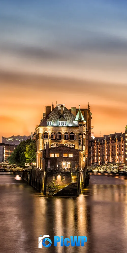 Hamburg architecture Germany 3K Mobile Wallpaper