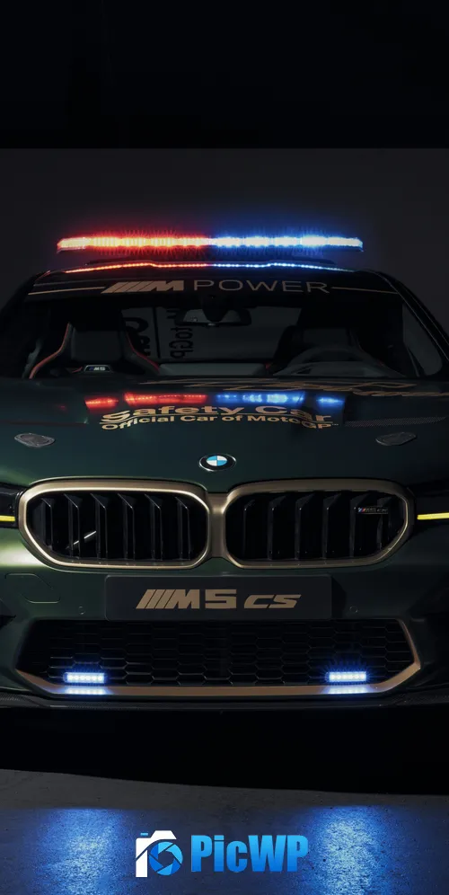 BMW M5 CS MotoGP Safety Car 3K Mobile Wallpaper