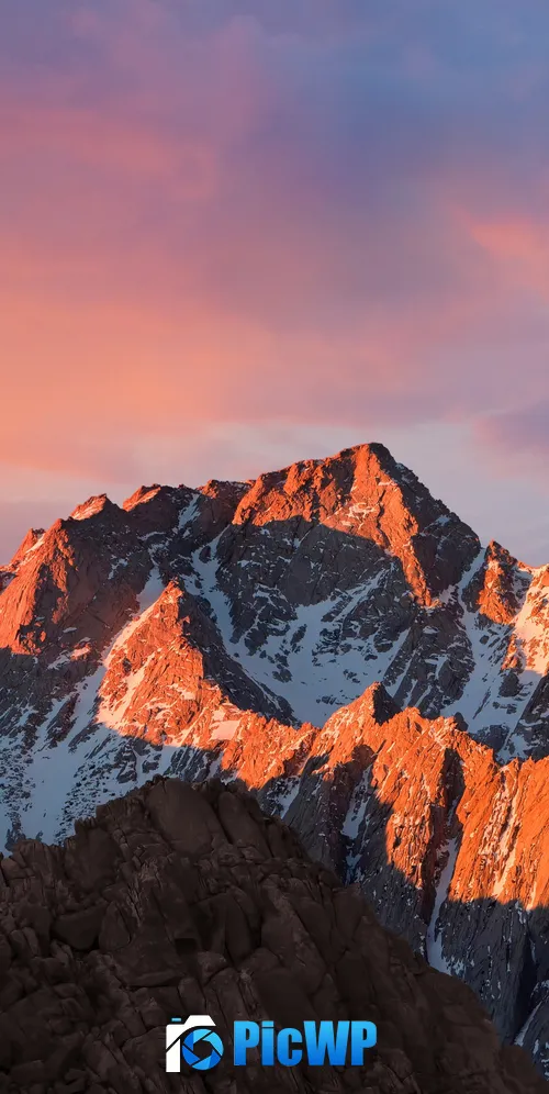macOS Sierra Mountain 3K Mobile Wallpaper